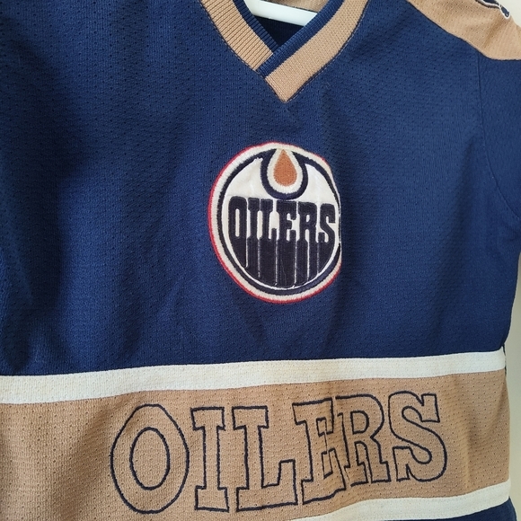 💛 18 M Long-Sleeve Oilers Jersey - Picture 3 of 8